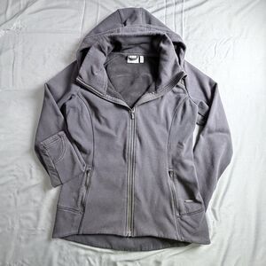 Athleta Stronger Womens Full Zip Fleece Lined Black Medium Jacket Workout Gym